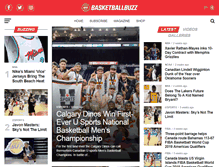 Tablet Screenshot of basketballbuzz.ca